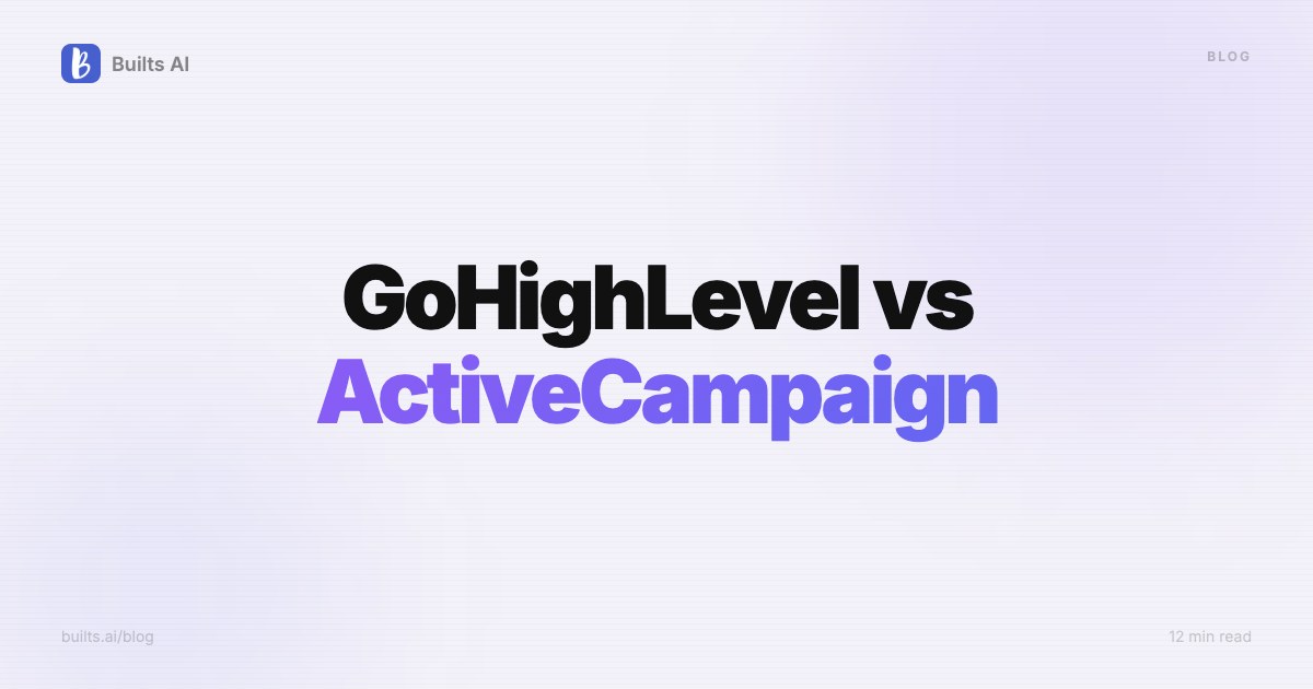 GoHighLevel vs ActiveCampaign for Agencies (2026)