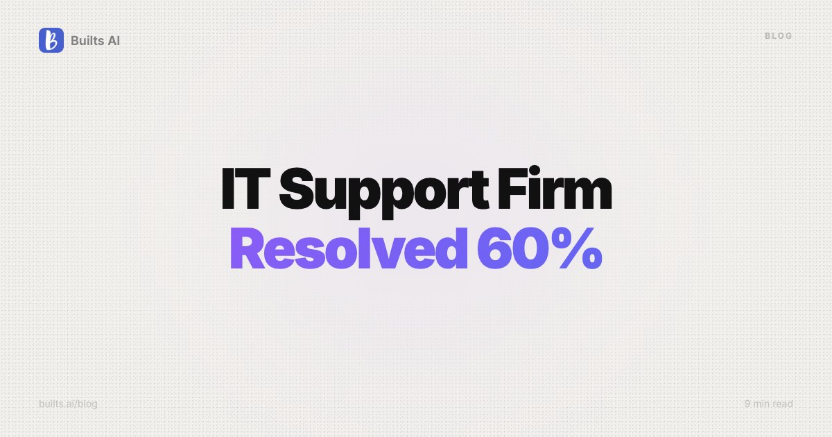 How an IT Support Firm Resolved 60% of Helpdesk Tickets Without Engineers